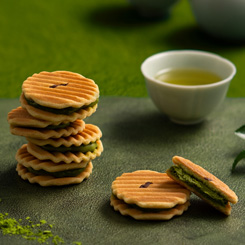 姫千寿せんべい ［有機抹茶］　12枚入